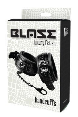 Наручники BLAZE LUXURY HANDCUFF CROCO BLACK, Черный