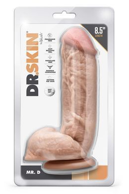 Фалоімітатор реалістичний на присосці Mr. D Blush, бежевий, 22 х 5 см