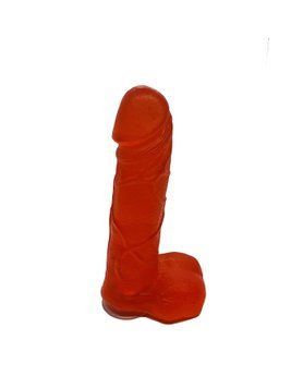Крафтове мило-член із присоскою Чистий Кайф Red size M, натуральне, Червоний