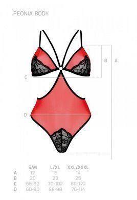 PEONIA BODY red L/XL Passion