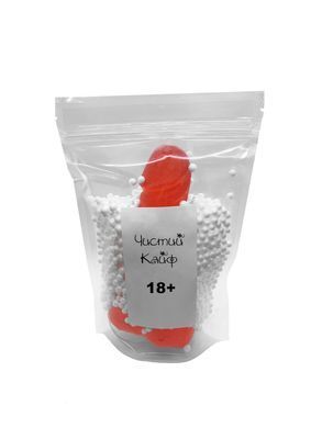 Крафтове мило-член із присоскою Чистий Кайф Red size M, натуральне, Червоний