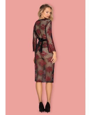 Пеньюар кружевной Obsessive Redessia peignoir S/M