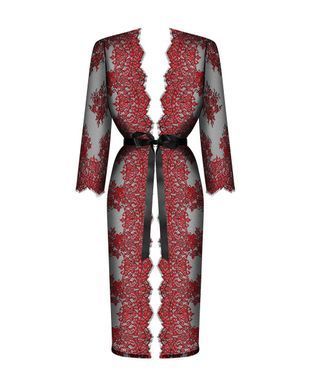Пеньюар кружевной Obsessive Redessia peignoir S/M