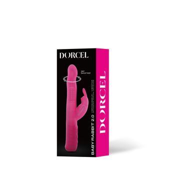 Вибратор-кролик Dorcel Baby Rabbit Magenta 2.0 с жемчужным массажем и вращающейся головкой.