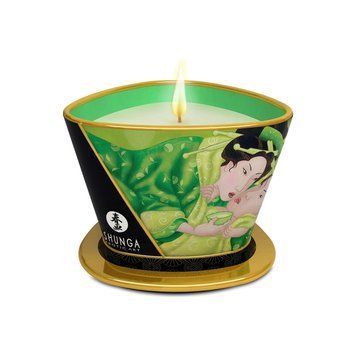 Массажная свеча Shunga Massage Candle &ndash; Exotic Green Tea (170 мл) с афродизиаками
