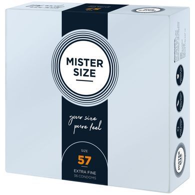 Презервативы Mister Size - pure feel - 57 (36 condoms), толщина 0,05 мм