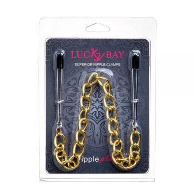 Затискачі на соски Nipple play пінцет Chain Gold