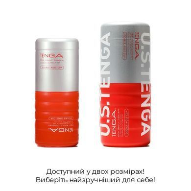 Мастурбатор Tenga US Double Hole Cup (двухсторонний большой) с двумя независимыми каналами, Белый