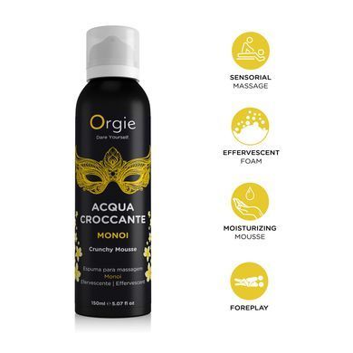 Массажная пенка Orgie &ndash; Acqua Croccante Monoi (150 мл), эффект лопающихся пузырьков