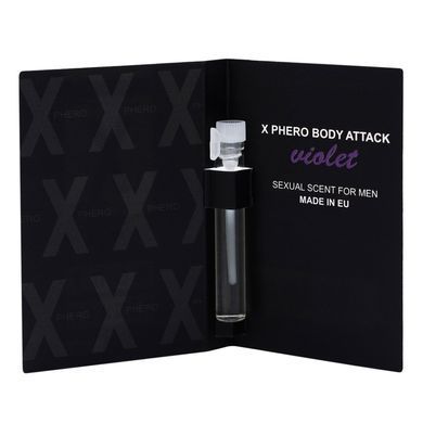 Пробник духи с феромонами мужские Aurora X-PHERO MEN VIOLET 1ml.