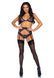 Leg Avenue Bra top, panty & garterbelt S Black
