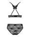 Комплект ажурный Obsessive Kokietta set Black S/M