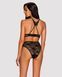 Комплект ажурный Obsessive Kokietta set Black S/M