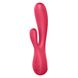 Смарт вибратор-кролик Satisfyer Mono Flex Red, 2 мотора, управление через интернет, Малиновый