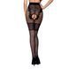 Колготки с открытым доступом, ажурные трусики и подвязки TIOPEN 013 black 3/4 (20/40 den) &mdash; Passion, Черный