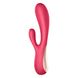 Смарт вибратор-кролик Satisfyer Mono Flex Red, 2 мотора, управление через интернет, Малиновый