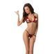 Комплект белья ROSALIA BIKINI red XXL/XXXL - Passion: открытый лиф и стринги, Красный
