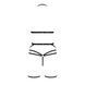 Комплект білизни MORGAN SET OpenBra black L/XL - Passion Exclusive: стрепи: трусики, ліф, пояс