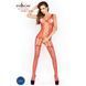 Бодистокинг Passion BS013 red, комбинезон, имитация чулок и пояса, Красный