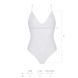 Боді з ажурним декором та відкритим кроком Ursula Body white L/XL &mdash; Passion, Білий