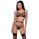 Бюстгальтер-стрепи Meggy Bra black XXL/XXXL &mdash; Passion Exclusive