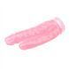Фаллоимитатор&nbsp;двойной&nbsp;на&nbsp;присоске&nbsp;прозрачный&nbsp;Chisa&nbsp;Hi-Rubber 9.4 INCH Pink