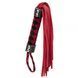 F61416 батіг із замші ромб FLOGGER BLACK / RED