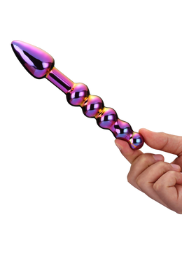 DT21834 Стеклянный анальный стимулятор Dream Toys GLAMOUR GLASS RIDGED ANAL DILDO