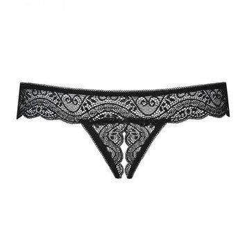 Трусики с интимным вырезом Obsessive MIAMOR S/M