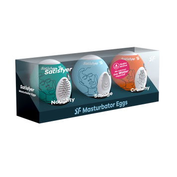 Набір Satisfyer Masturbator Egg 3er set Naughty, Savage, Crunchy