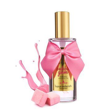 Разогревательное масло Bijoux Indiscrets Light my Fire &ndash; Strawberry Bubblegum (100 мл)
