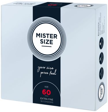 Презервативы Mister Size - pure feel - 60 (36 condoms), толщина 0,05 мм