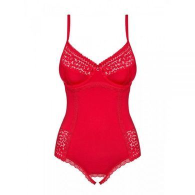 Боди Obsessive Jolierose teddy red L/XL