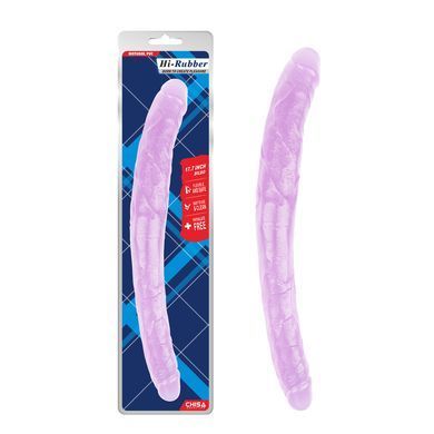 Фалоімітатор подвійний Chisa 17.7 INCH Hi-Rubber 45 см, Purple