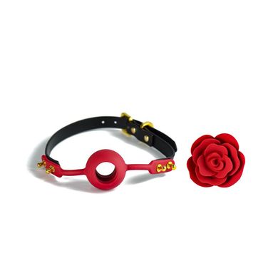 Розкішний кляп у вигляді троянди Zalo - Rose Ball Gag, подвійне використання