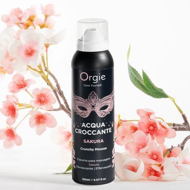 Массажная пенка Orgie &ndash; Acqua Croccante Sakura (150 мл), эффект лопающихся пузырьков