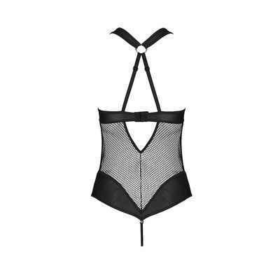 Сітчастий боді з халтером Amanda Body black L/XL - Passion, Черный