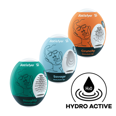Набір Satisfyer Masturbator Egg 3er set Naughty, Savage, Crunchy
