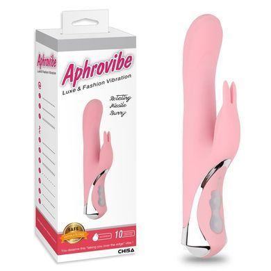 Вибратор кролик Rabbit-вибратор Chisa Aphrovibe Rotating Missile Bunny, розовый