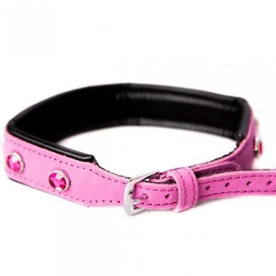 Нашийник Leather Jewel, Pink