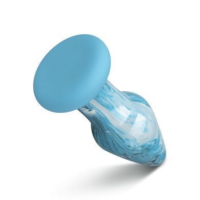 Стеклянная анальная пробка Gildo Ocean Curl, макс. диаметр 4 см