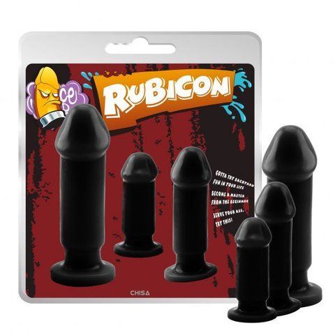 Набір анальних пробок Anal Rubicon, Black