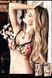 Бюстгалтер Black Underwire Bra Flower Pattern, 32C