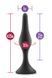 Анальный стимулятор LUXE BEGINNER PLUG MEDIUM, BLACK