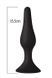 Анальна пробка з присоскою MAI Attraction Toys №35 Black, довжина 15,5 см, діаметр 3,8см