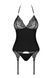 Корсет Obsessive 828-COR-1 corset & thong S/M