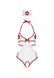 Костюм медсестры Leg Avenue Naughty Nurse, one size, боди и шапочка