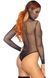 Leg Avenue Rhinestone net hooded teddy Black O/S