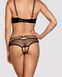 Комплект еротичний під шкіру Obsessive Electricia Set Black L / XL