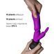 Вібратор з обертанням стовбура Adrien Lastic Mini Bonnie з петелькою для пальчика, Фиолетовый